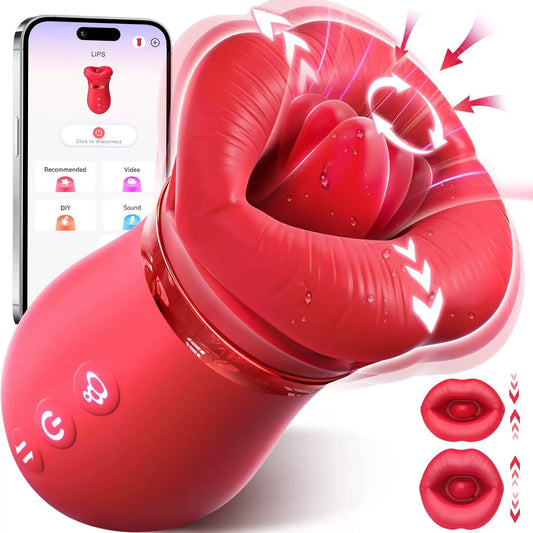 2026🌹Vibrator Adult Sex Toys for Women - 5IN1 Mouth Sucking Vibrator Rose Sex Toy, 🌹10 Tongue Licking, 3 Auto & 1 Manual Sucking Adult Toys New APP, 🌹Anal Clit Nipple Vibrators Female Couples Sex Toys