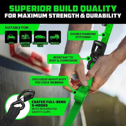 🔥 Father’s Day Sale 50% OFF 🎁 Perfect Gift – Retractable Ratchet Straps (2026 Upgraded Edition)
