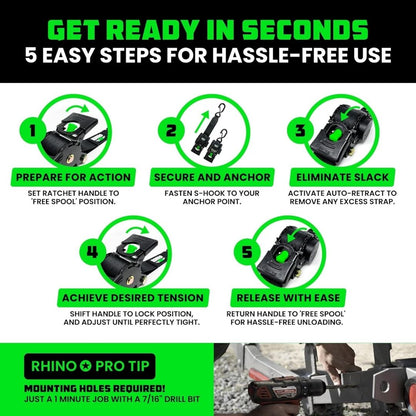 🔥 Father’s Day Sale 50% OFF 🎁 Perfect Gift – Retractable Ratchet Straps (2026 Upgraded Edition)