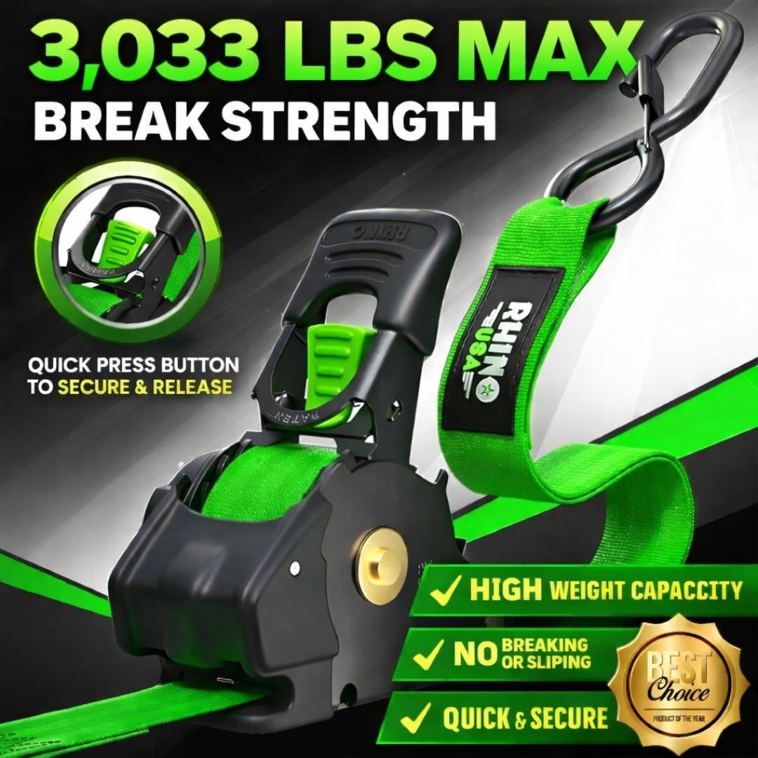 🔥 Father’s Day Sale 50% OFF 🎁 Perfect Gift – Retractable Ratchet Straps (2026 Upgraded Edition)